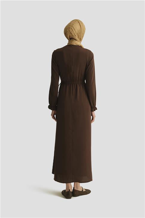 Armine Anvelop Elbise 25YH9230 Kahverengi