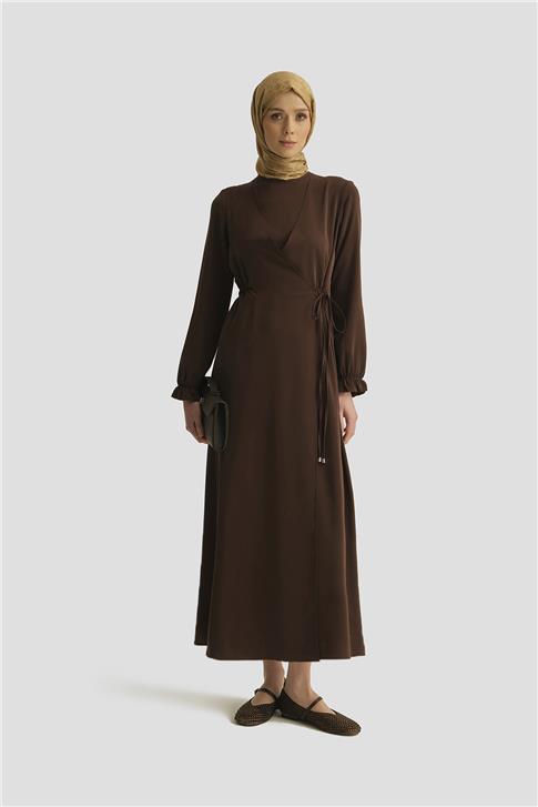 Armine Anvelop Elbise 25YH9230 Kahverengi