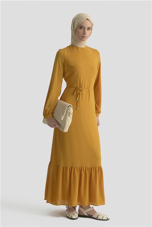 Armine Trend Elbise 25YT924 Hardal
