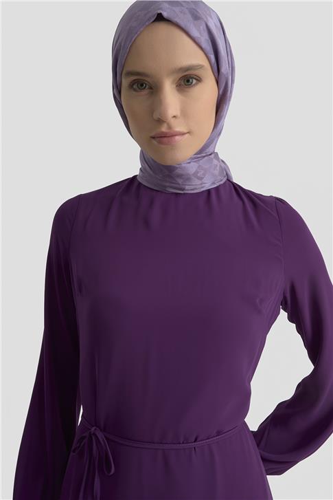 Armine Trend Elbise 25YT924 Açık Mor
