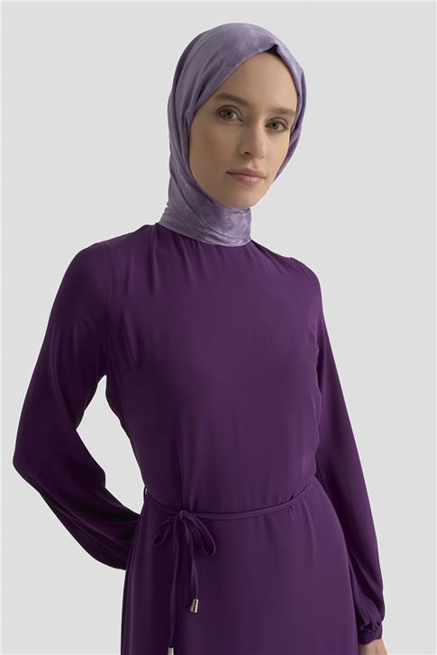 Armine Trend Elbise 25YT924 Açık Mor