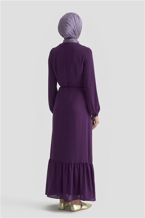 Armine Trend Elbise 25YT924 Açık Mor