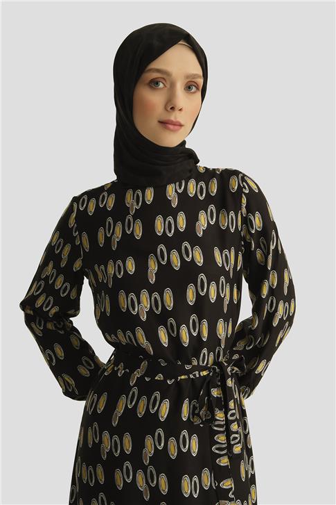 Armine Trend Elbise 25YT928 Siyah