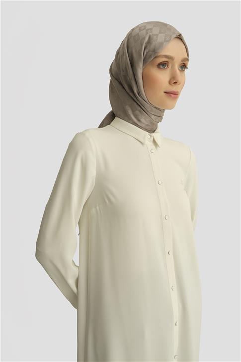 Armine A Logolu Tunik 25YH411 Ekru