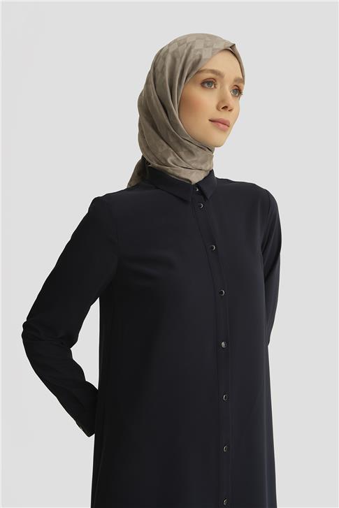 Armine A Logolu Tunik 25YH411 Lacivert
