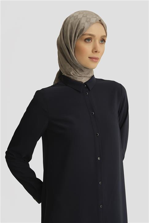 Armine A Logolu Tunik 25YH411 Lacivert