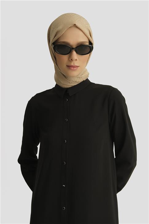 Armine A Logolu Tunik 25YH411 Siyah