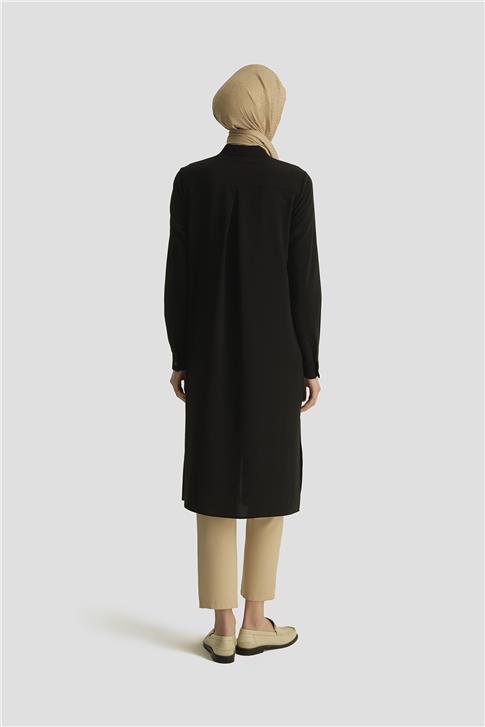 Armine A Logolu Tunik 25YH411 Siyah