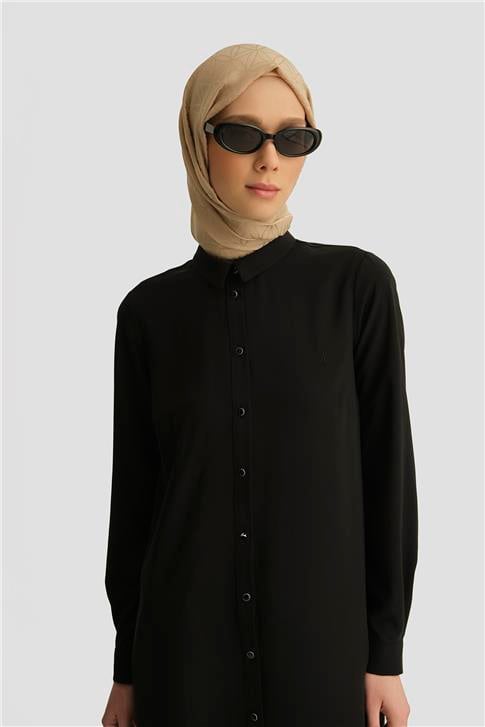Armine A Logolu Tunik 25YH411 Siyah