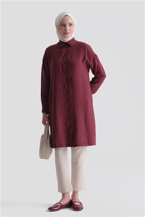 Tunik 26YT418 Bordo