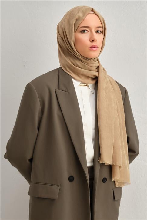 Armine Tencel Yün Monogram Desen Şal 03