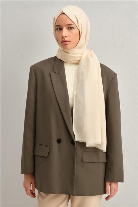 Armine Tencel Yün Monogram Desen Şal 04
