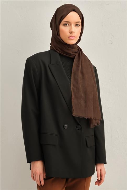 Armine Tencel Yün Monogram Desen Şal 06