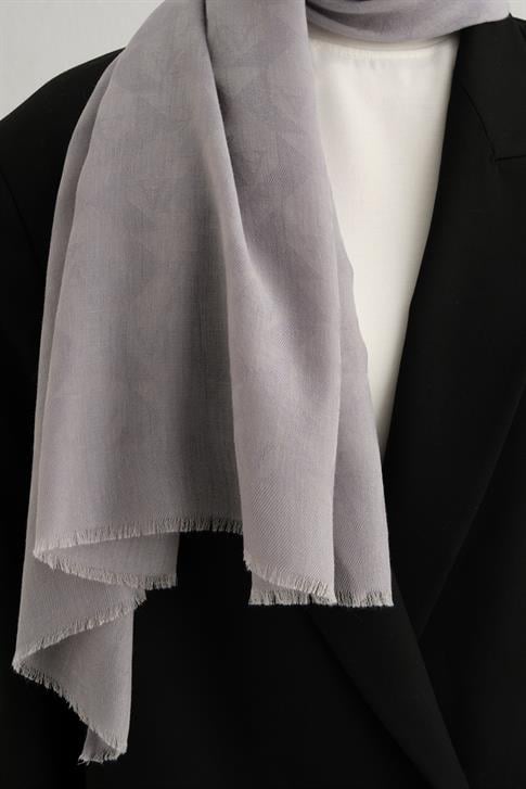 Armine Tencel Yün Monogram Desen Şal 08