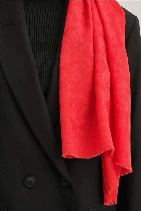 Armine Tencel Yün Monogram Desen Şal 13