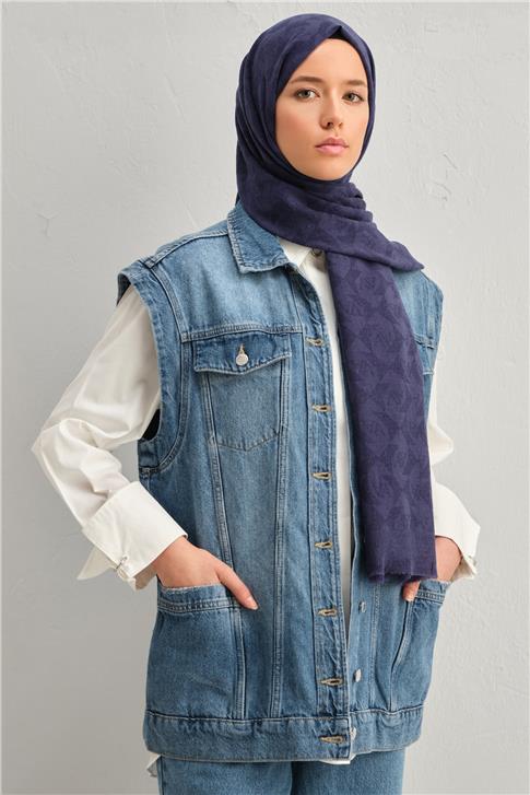 Armine Tensel Yün Monogram Desen Şal 17