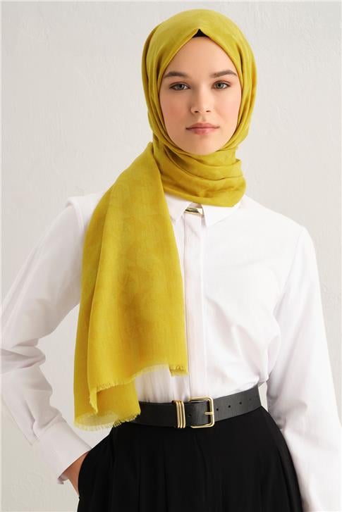 Armine Tencel Yün Monogram Desen Şal 23