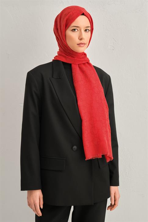 Armine Tencel Yün Geometrik Desen Şal 13