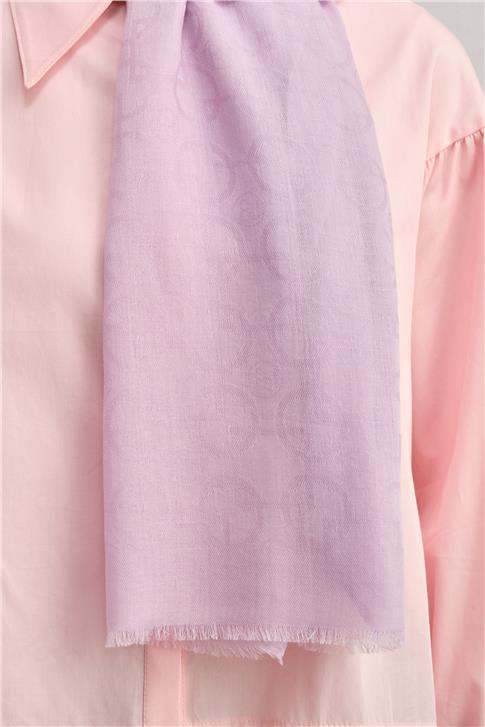 Armine Tencel Yün Geometrik Desen Şal 15