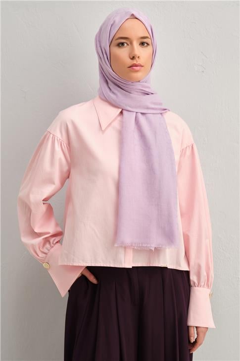 Armine Tencel Yün Geometrik Desen Şal 15