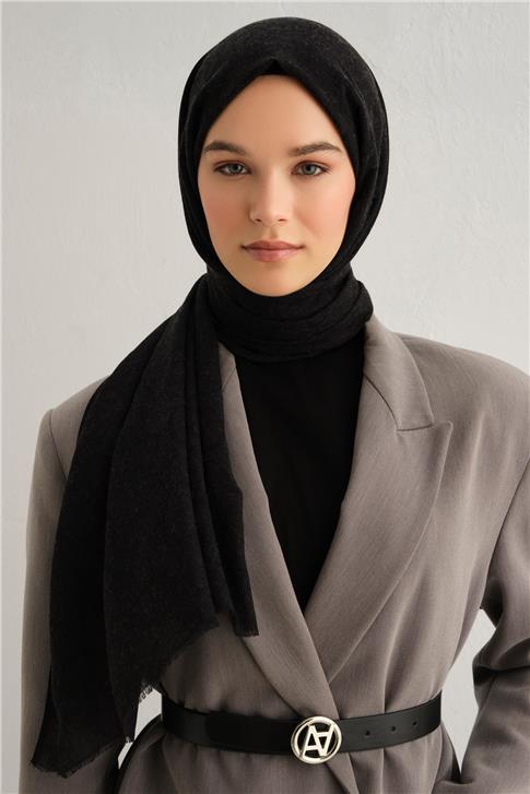 Armine Tencel Yün Geometrik Desen Şal 31
