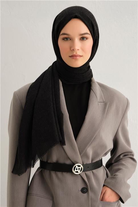 Armine Tencel Yün Geometrik Desen Şal 31