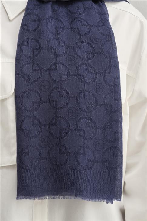 Armine Tencel Yün Geometrik Desen Şal 32