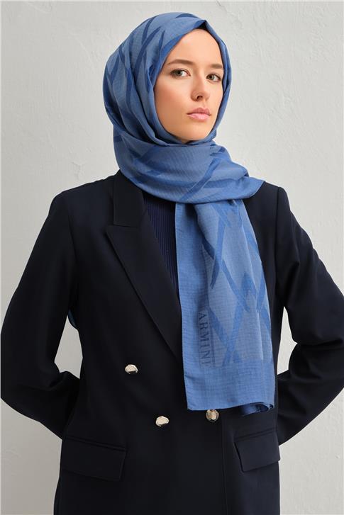 Armine Lyocell Naia Zikzak Desen Şal 1113-16