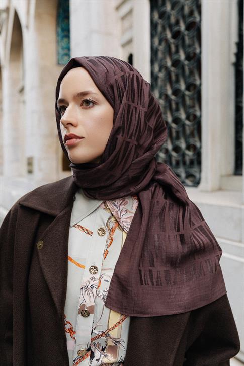 Armine Lyocell Naia Çubuk Desen Şal 1110-41