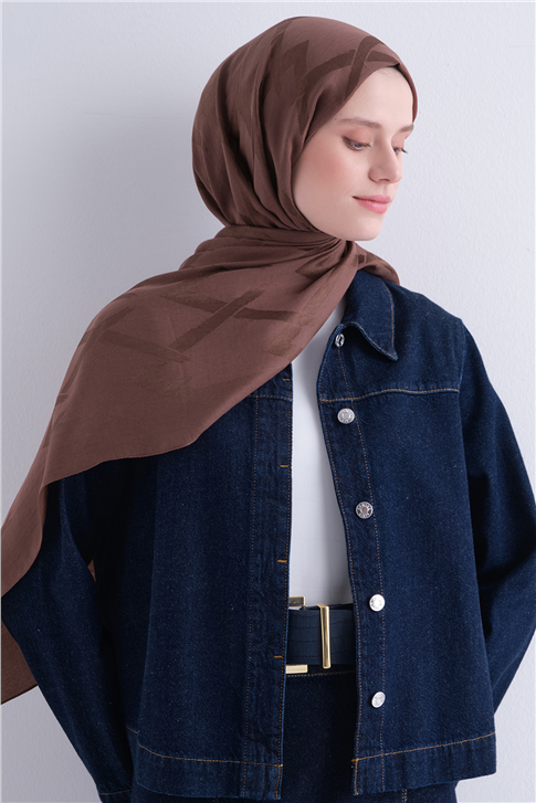 Armine Lyocell Naia Zikzak Desen Şal  1- 101