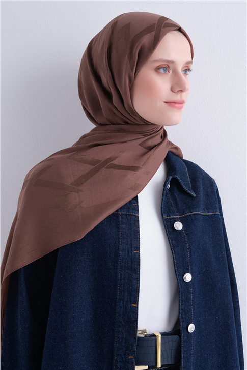 Armine Lyocell Naia Zikzak Desen Şal  1- 101