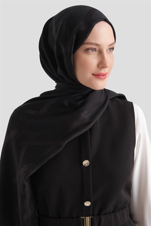 Armine Lyocell Naia Zikzak Desen Şal  1- 01