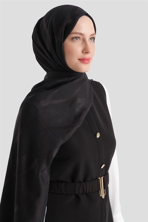 Armine Lyocell Naia Zikzak Desen Şal  1- 01