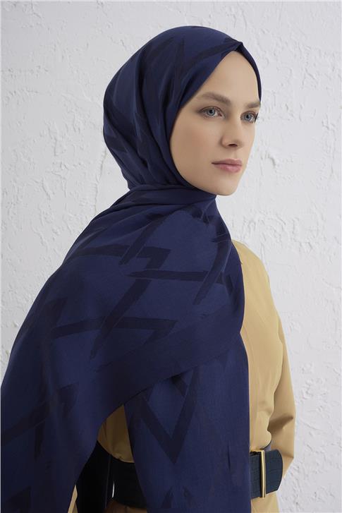 Armine Lyocell Naia Zikzak Desen Şal  1- 02