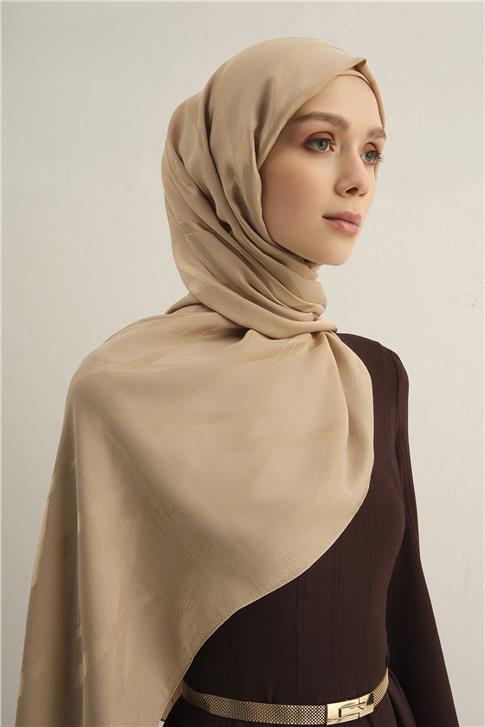 Armine Lyocell Naia Zikzak Desen Şal  1- 04