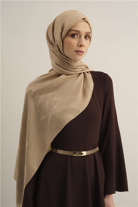 Armine Lyocell Naia Zikzak Desen Şal  1- 04