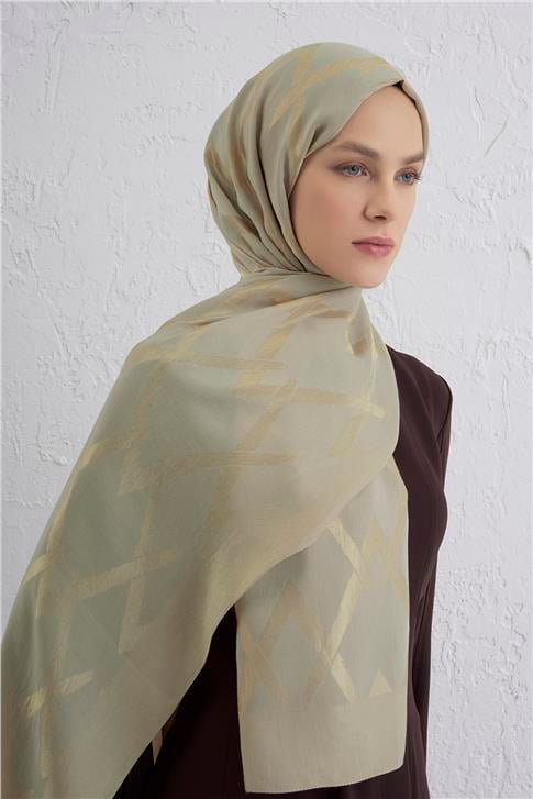 Armine Lyocell Naia Zikzak Desen Şal  1- 05
