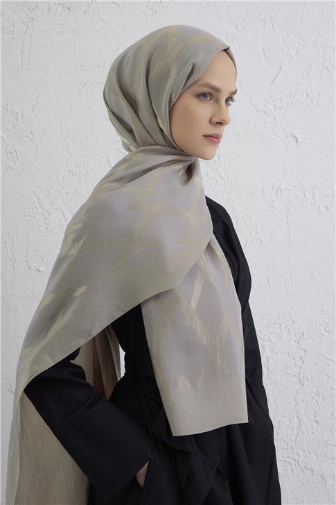 Armine Lyocell Naia Zikzak Desen Şal  1- 08