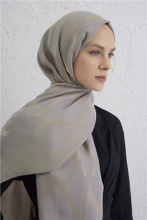 Armine Lyocell Naia Zikzak Desen Şal  1- 08