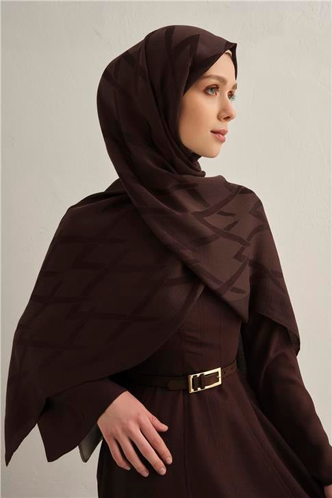 Armine Lyocell Naia Zikzak Desen Şal  1- 10