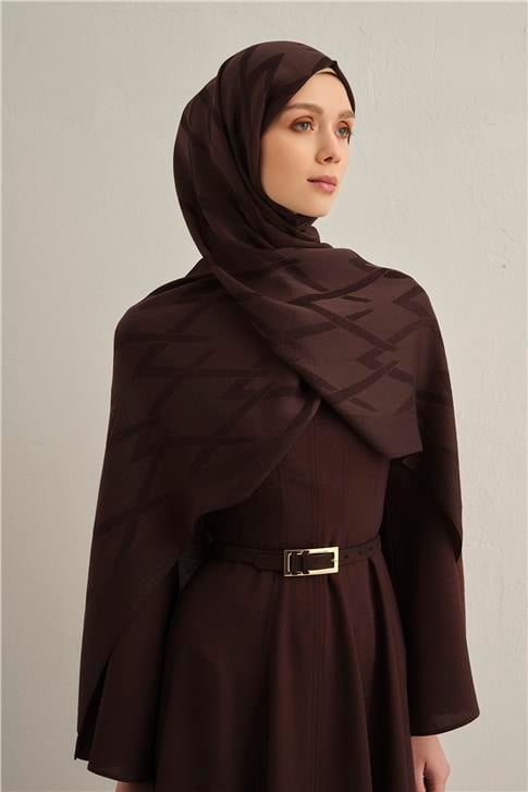 Armine Lyocell Naia Zikzak Desen Şal  1- 10