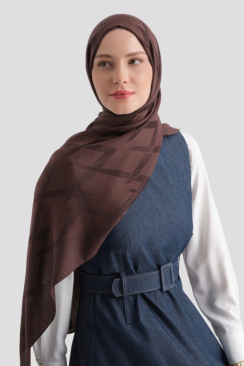 Armine Lyocell Naia Zikzak Desen Şal  1- 10