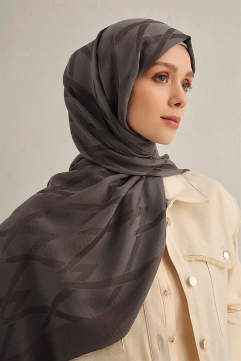 Armine Lyocell Naia Zikzak Desen Şal  1- 18