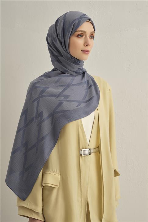 Armine Lyocell Naia Zikzak Desen Şal  1- 26