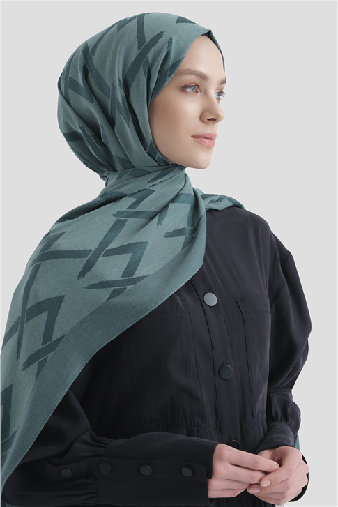 Armine Lyocell Naia Zikzak Desen Şal  1- 27