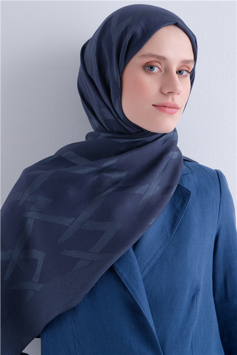 Armine Lyocell Naia Zikzak Desen Şal  1- 28