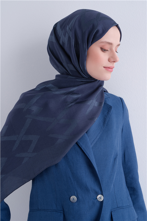Armine Lyocell Naia Zikzak Desen Şal  1- 28