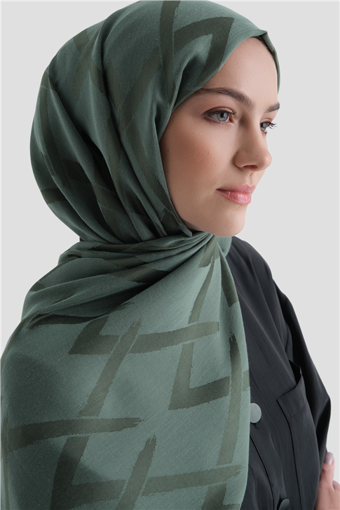 Armine Lyocell Naia Zikzak Desen Şal  1- 54