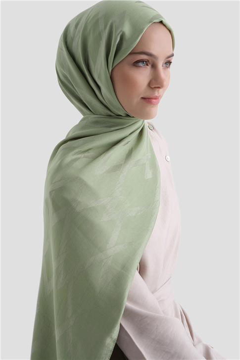 Armine Lyocell Naia Zikzak Desen Şal  1- 55