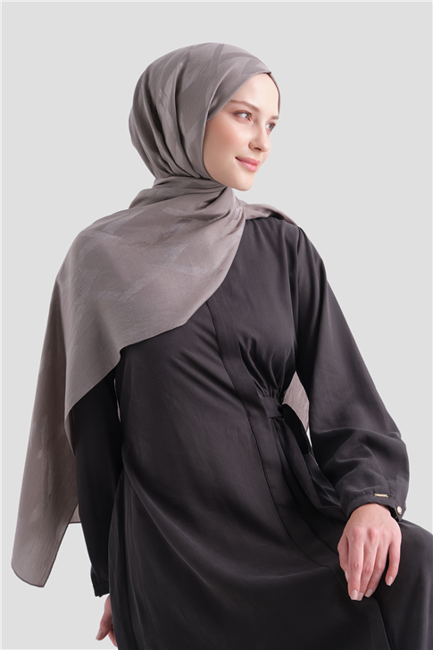 Armine Lyocell Naia Zikzak Desen Şal  1- 60 Krem